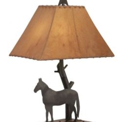 Copper Trails Horse Table Lamp