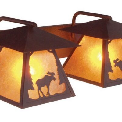 Prairie Moose Double Lantern Bath Vanity