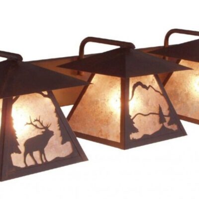 Prairie Elk Triple Lantern Bath Vanity