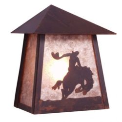 8 Seconds Tri Roof Wall Sconce