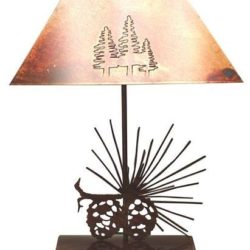 Rustic Bedside Lamp