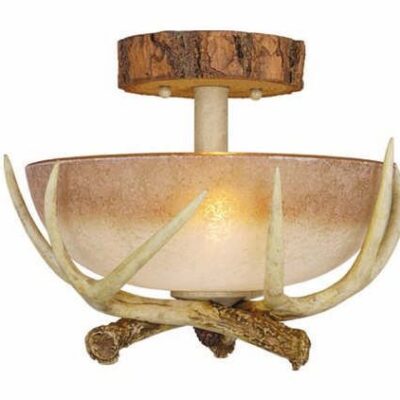 Faux Antler Ceiling Light