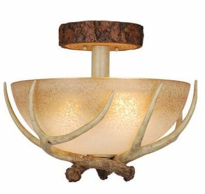 Faux Antler Ceiling Light