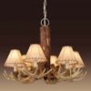 Faux Antler 6 Light Chandelier