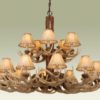 Faux Antler 15 Light Chandelier