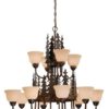 Yosemite 12 Light Chandelier