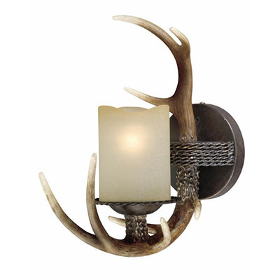 Faux Antler 1 Light Wall Sconce