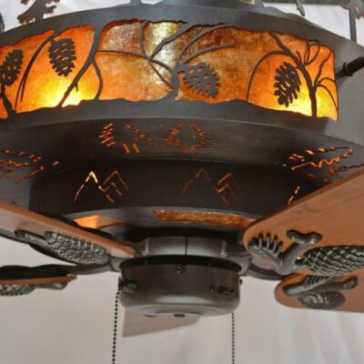Pinecones Chandelier Ceiling Fan