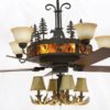 Pinecones Chandelier Ceiling Fan