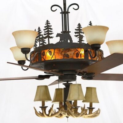 Pinecones Chandelier Ceiling Fan