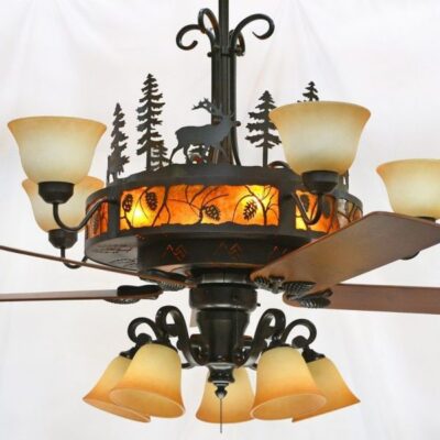 Pinecones Chandelier Ceiling Fan