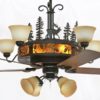 Pinecones Chandelier Ceiling Fan