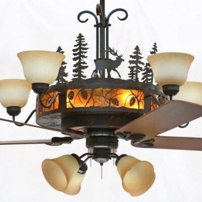Pinecones Chandelier Ceiling Fan