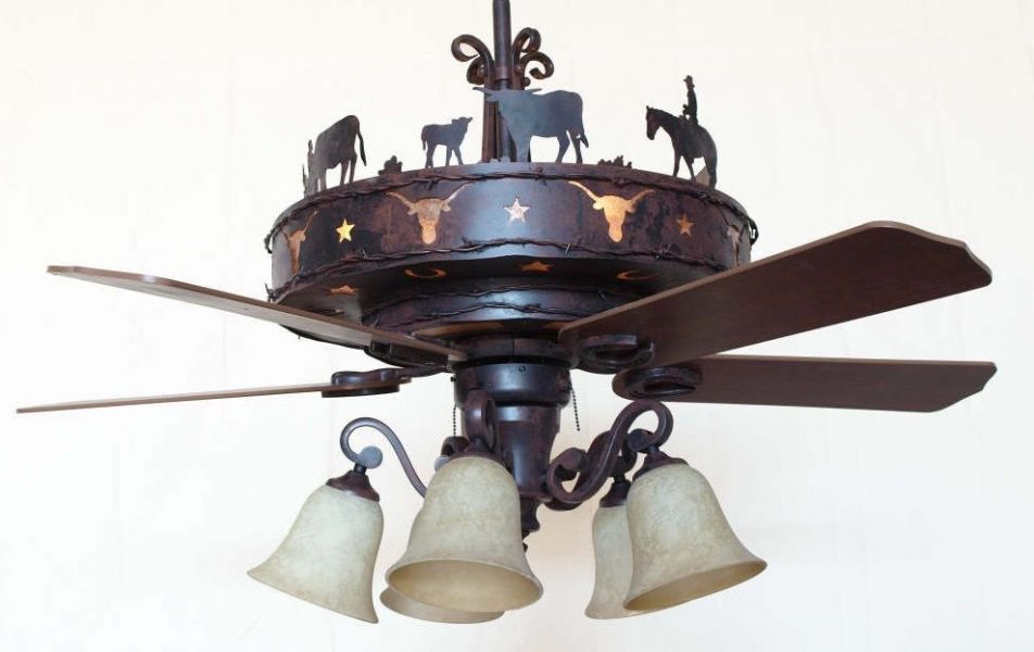 ... Western and Ranch Ceiling Fans / Copper Canyon Longhorn Ceiling Fan