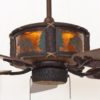 Timber Creek Ceiling Fan Bear Scene with Amber Mica Liner