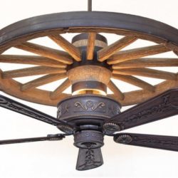 Copper Canyon Western Star Wagon Wheel Ceiling Fan