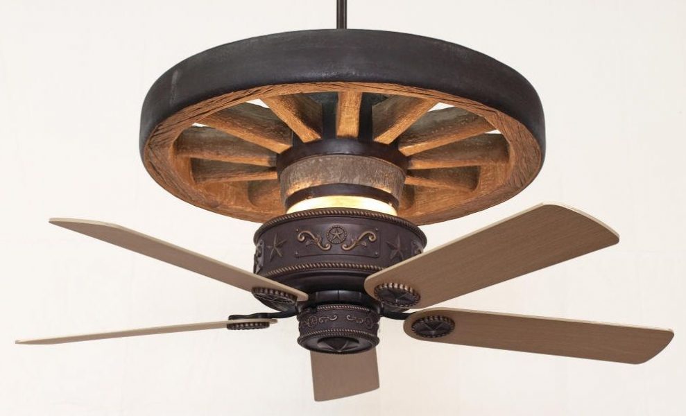 ... Your Western Star Wagon Wheel Ceiling Fan with These Options