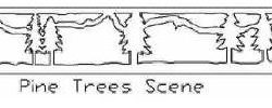 Bathroom Vanity LightPine Trees Scene