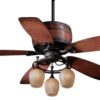 Cabernet Ceiling Fan - Shown with light kit installed
