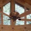 Craftsman Rustic Ceiling Fan Shown with Custom Design