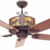 Craftsman Rustic Ceiling Fan, Western Style Ceiling Fan