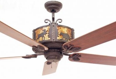 Craftsman Rustic Ceiling Fan, Western Style Ceiling Fan