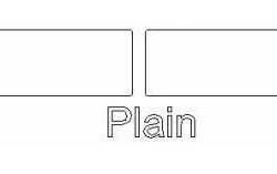 Craftsman Rustic Ceiling Fan Plain Panels - No Design