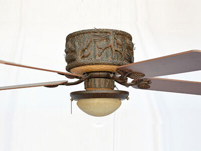 Forest Breeze Ceiling Hugger Fan Shown with KVLK260-FBZ Light Kit