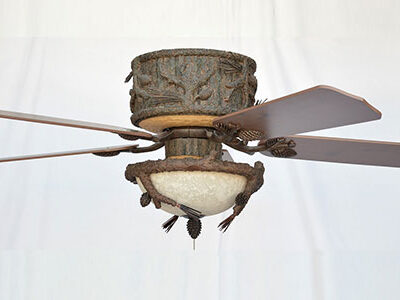 Forest Breeze Ceiling Hugger Fan Shown with KVLK430-FBZ Light Kit