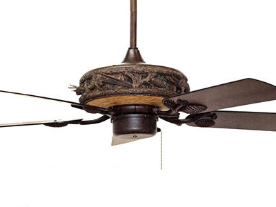 Forest Breeze Outdoor Ceiling Fan Cold Weather Model - features painted switch housing and canopy impervious to freezing temperatures