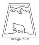 Rustic Lantern Bear Cub Design 512b
