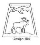 Rustic Lantern Moose Design 516