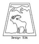 Rustic Lantern Moose Design 536