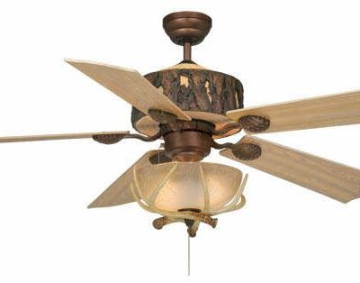 Log Cabin Ceiling Fan Light Kit