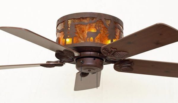 Copper Canyon Mountainaire Rustic Hugger Ceiling Fan