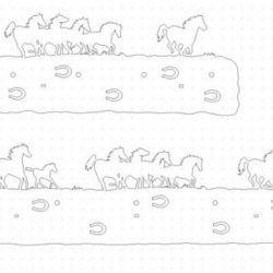 Bathroom Vanity Light Running Horses Design