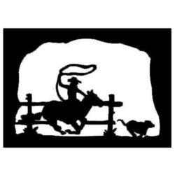 Wall Sconce Calf Roper Design 409