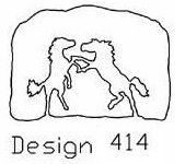 Wall Sconce Rearing Horses Design 414