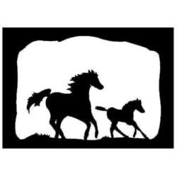 Wall Sconce Mare and Pony Design 461
