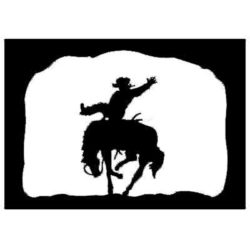 Wall Sconce Bronco Rider Design 403