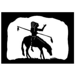 Wall Sconce Native American on Horseback Design 602