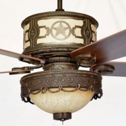 Copper Canyon Sheridan Ceiling Fan Shown with KVLK510-BRZ-PAR Light Kit