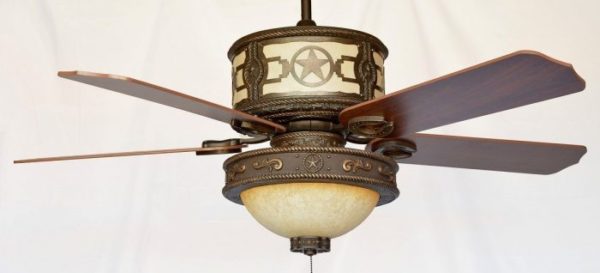 Copper Canyon Sheridan Ceiling Fan Shown with KVLK515-BRZ-PAR Light Kit