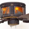 Timber Creek Ceiling Hugger Fan Ducks Scene with Amber Mica Liner