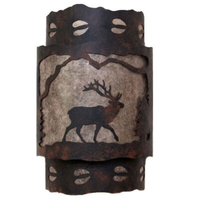 Copper Canyon M128 Two Tiered Lodge and Cabin Wall Sconce