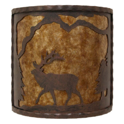 Copper Canyon M132 Grooved Ivy Twig Lodge and Cabin Wall Sconce