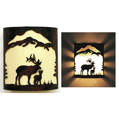 Alternative view of Copper Canyon M120 Wall Wash Series Lodge and Cabin Wall Sconce