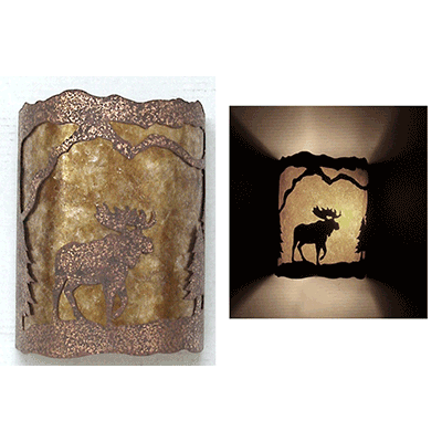 Alternative view of Copper Canyon M136 Nature Series Lodge and Cabin Wall Sconce