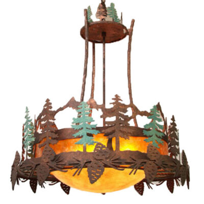 Pine Cone Cabin Chandelier