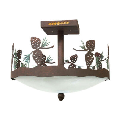 Pinecones Design - Color C146 w/green needles (select green colored trees when adding to cart for green needles) - Pinecone Finial